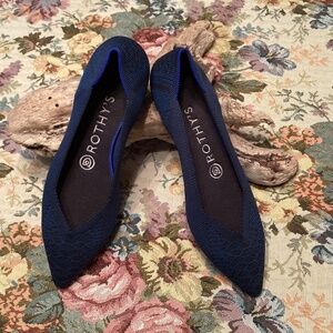 Retired & Rare Rothy's Point Navy Black Python Size 7